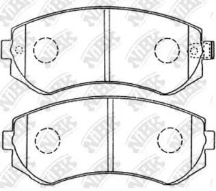 Комплект тормозных колодок NiBK PN2199