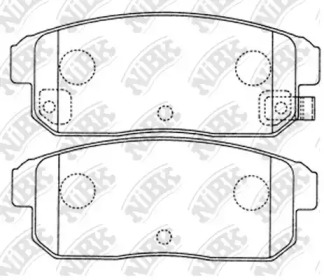Комплект тормозных колодок NiBK PN2467