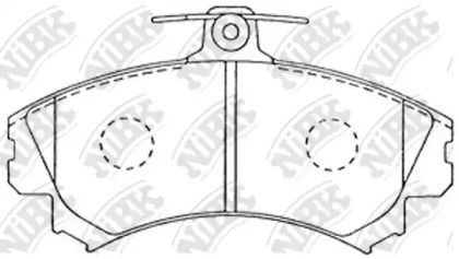 Комплект тормозных колодок NiBK PN3090