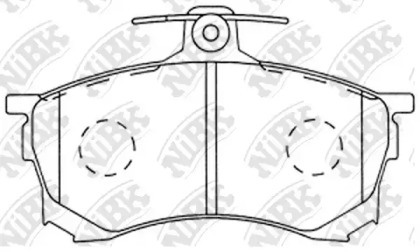 Комплект тормозных колодок NiBK PN3102