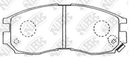 Комплект тормозных колодок NiBK PN3271
