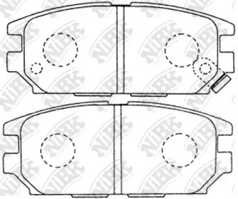 Комплект тормозных колодок NiBK PN3272