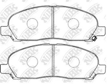 Комплект тормозных колодок NiBK PN3419