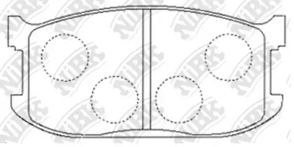 Комплект тормозных колодок NiBK PN5070