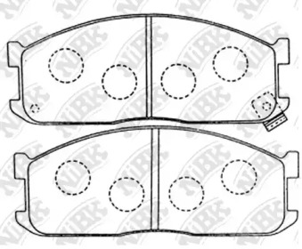 Комплект тормозных колодок NiBK PN5211