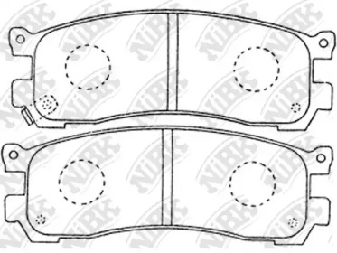 Комплект тормозных колодок NiBK PN5290