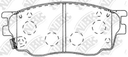 Комплект тормозных колодок NiBK PN5483