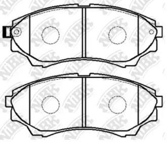 Комплект тормозных колодок NiBK PN5800