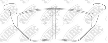 Комплект тормозных колодок NiBK PN5808