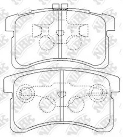 Комплект тормозных колодок NiBK PN6451