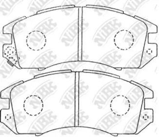 Комплект тормозных колодок NiBK PN7248