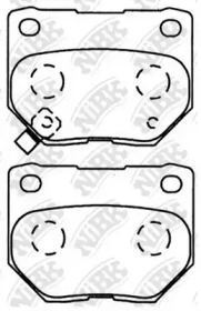 Комплект тормозных колодок NiBK PN7800