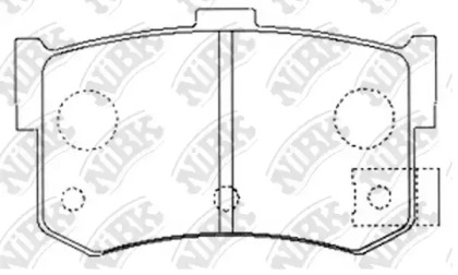 Комплект тормозных колодок NiBK PN8210