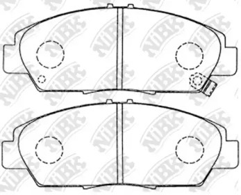 Комплект тормозных колодок NiBK PN8293