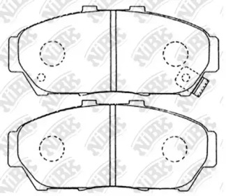 Комплект тормозных колодок NiBK PN8337