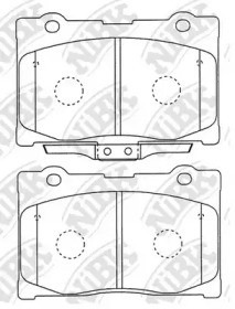 Комплект тормозных колодок NiBK PN8801