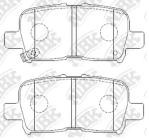 Комплект тормозных колодок NiBK PN8803