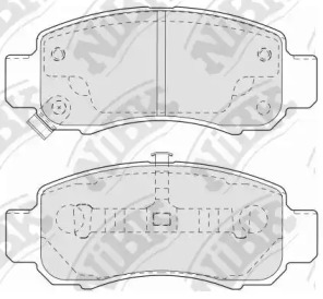 Комплект тормозных колодок NiBK PN8804