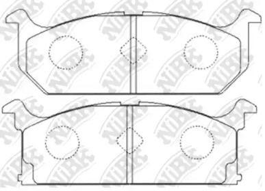 Комплект тормозных колодок NiBK PN9117