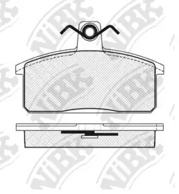 Комплект тормозных колодок NiBK PN9201