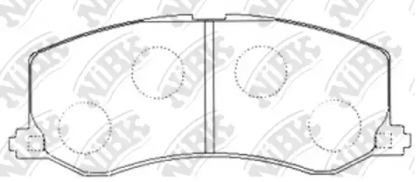 Комплект тормозных колодок NiBK PN9208