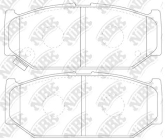 Комплект тормозных колодок NiBK PN9529