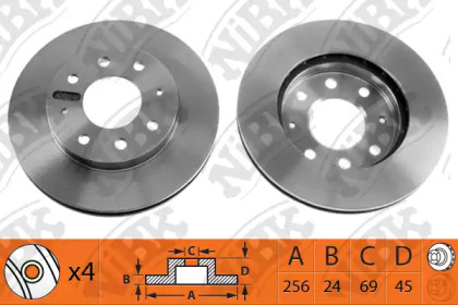 Тормозной диск NiBK RN1011