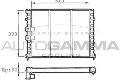 Теплообменник AUTOGAMMA 100207