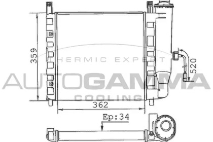 Теплообменник AUTOGAMMA 100306