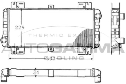 Теплообменник AUTOGAMMA 100351