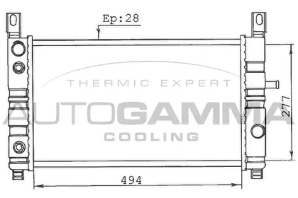 Теплообменник AUTOGAMMA 100354
