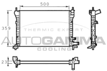 Теплообменник AUTOGAMMA 100357