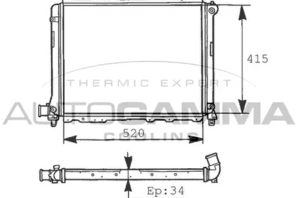 Теплообменник AUTOGAMMA 100461