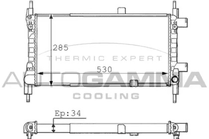 Теплообменник AUTOGAMMA 100685
