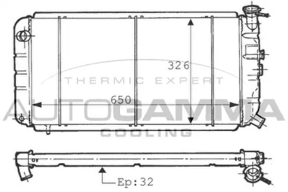 Теплообменник AUTOGAMMA 100752