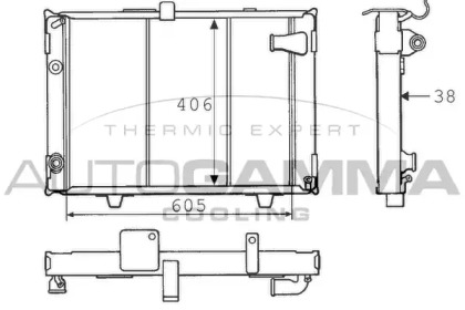 Теплообменник AUTOGAMMA 100805