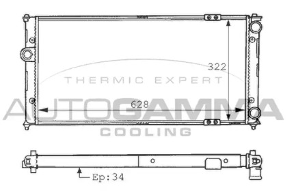 Теплообменник AUTOGAMMA 100952