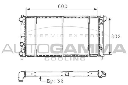 Теплообменник AUTOGAMMA 100955