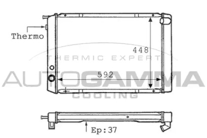 Теплообменник AUTOGAMMA 101096