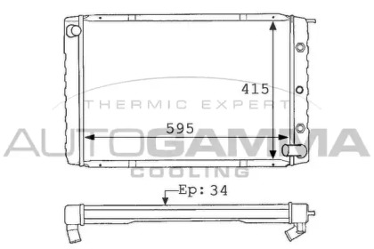 Теплообменник AUTOGAMMA 101109