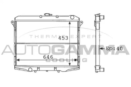Теплообменник AUTOGAMMA 101128