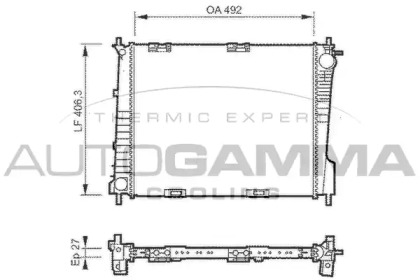 Теплообменник AUTOGAMMA 104220