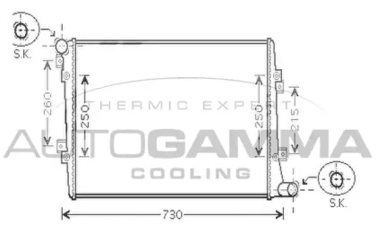 Теплообменник AUTOGAMMA 104245