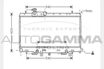 Теплообменник AUTOGAMMA 104315