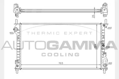 Теплообменник AUTOGAMMA 104542