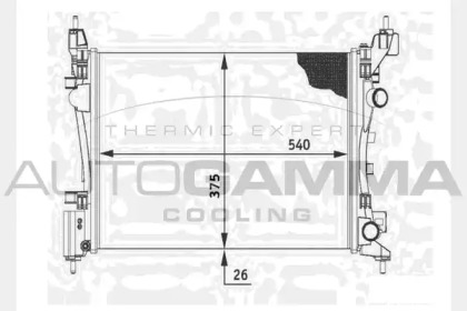 Теплообменник AUTOGAMMA 104556