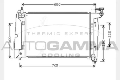 Теплообменник AUTOGAMMA 104570