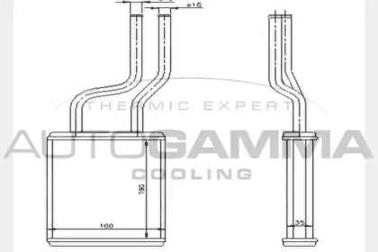 Теплообменник AUTOGAMMA 104608