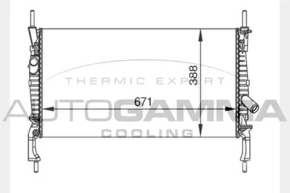 Теплообменник AUTOGAMMA 104642