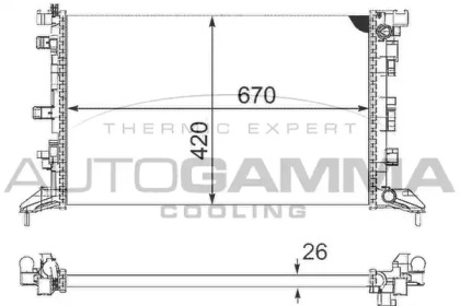 Теплообменник AUTOGAMMA 105094